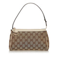 Gucci GG Canvas Abbey D-Ring Baguette (SHG-33038)