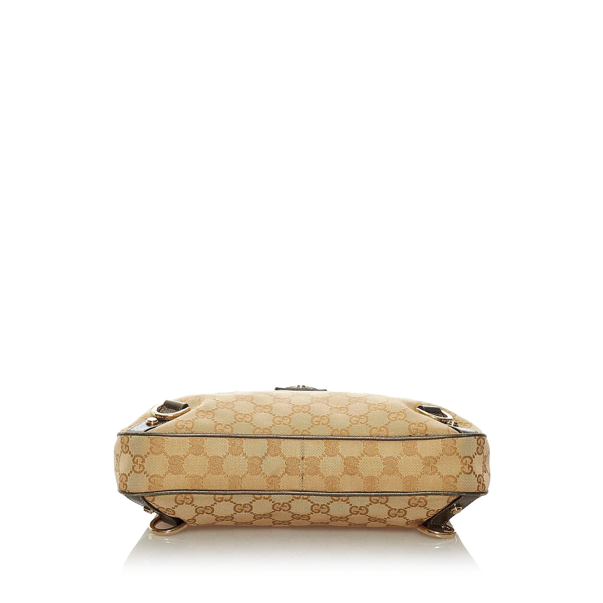 Gucci GG Canvas Abbey D-Ring Shoulder Bag (SHG-29053)