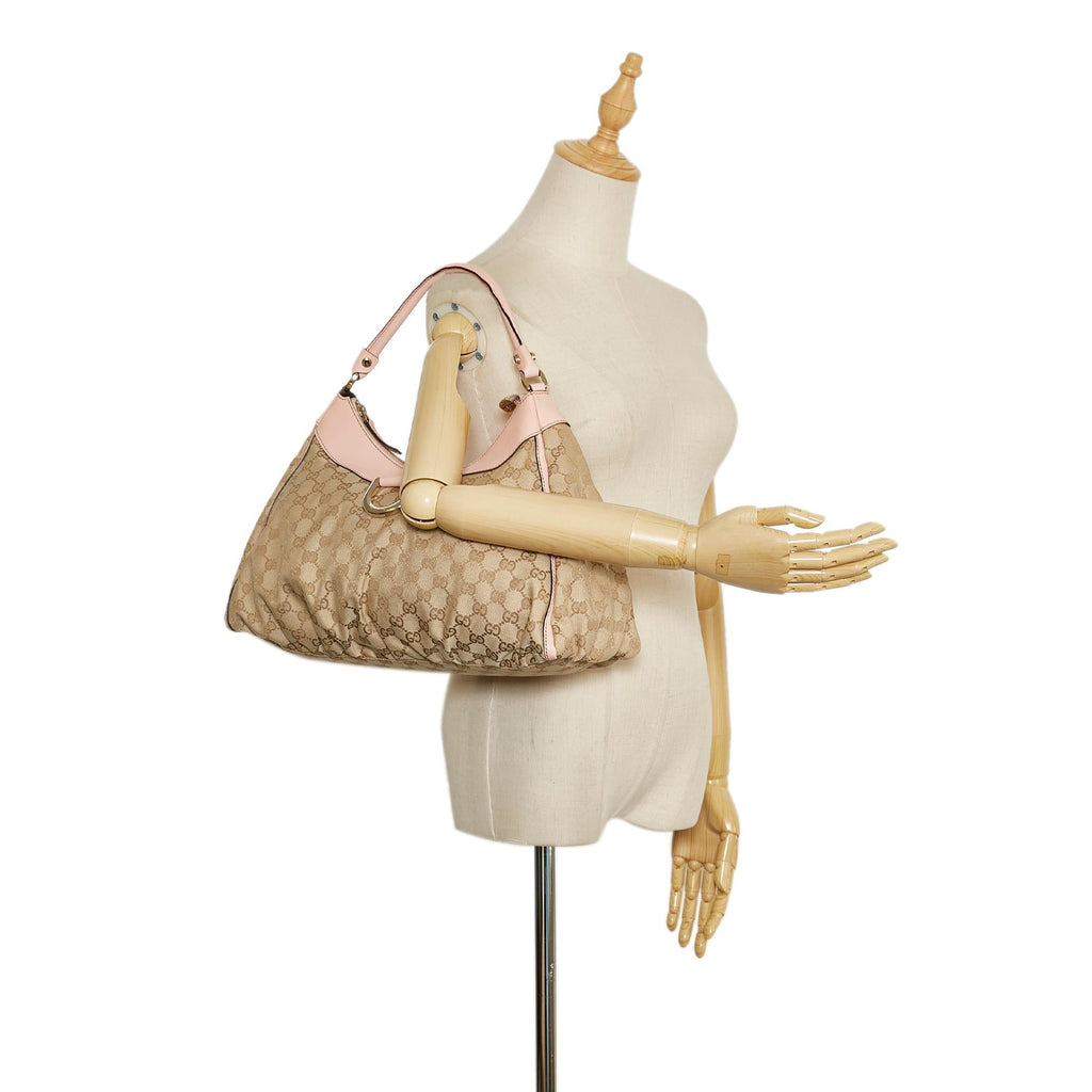 Gucci GG Canvas Abbey D-Ring Shoulder Bag (SHG-EMEljm)