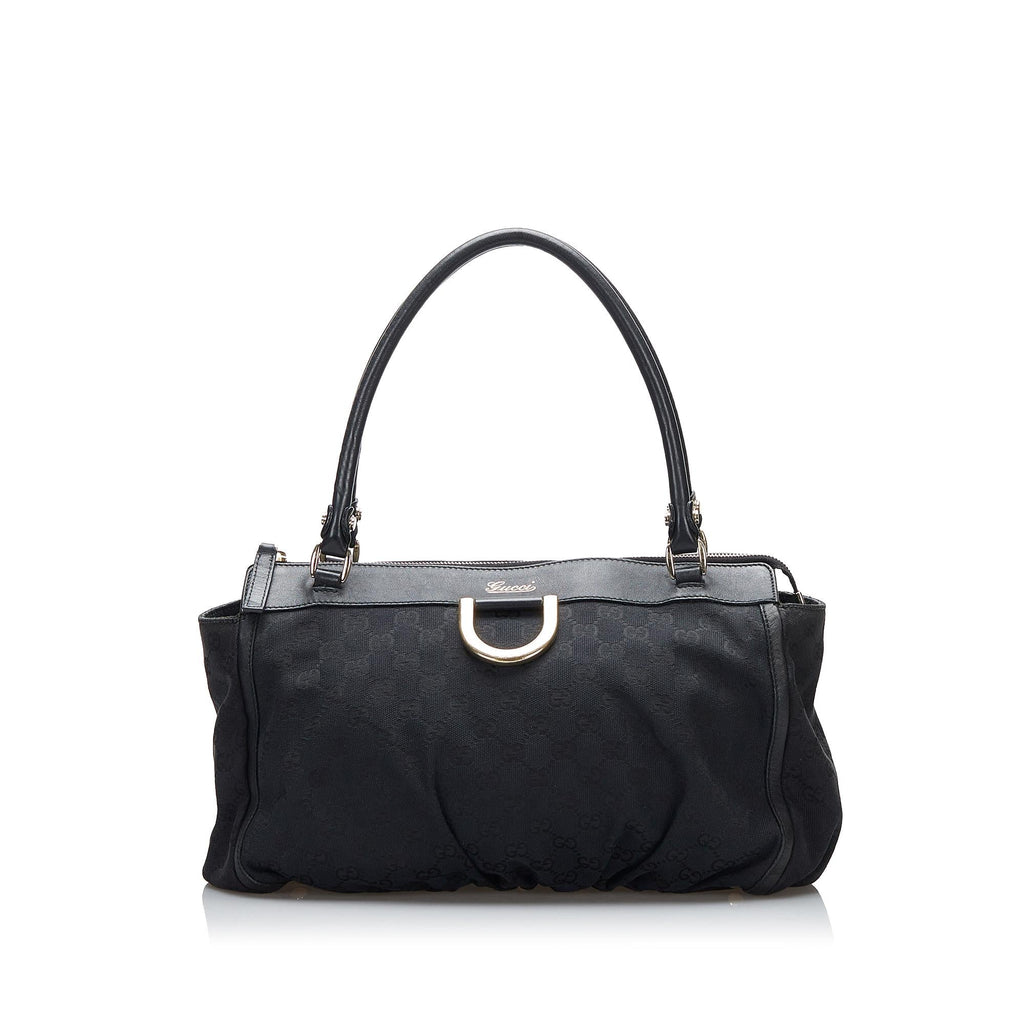 Gucci GG Canvas Abbey D-Ring Shoulder Bag (SHG-C7q6aL)