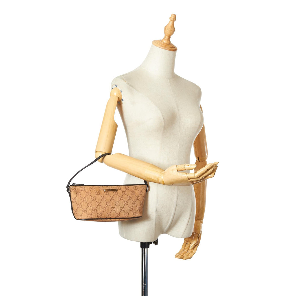 Gucci GG Canvas Boat Baguette (SHG-25344)