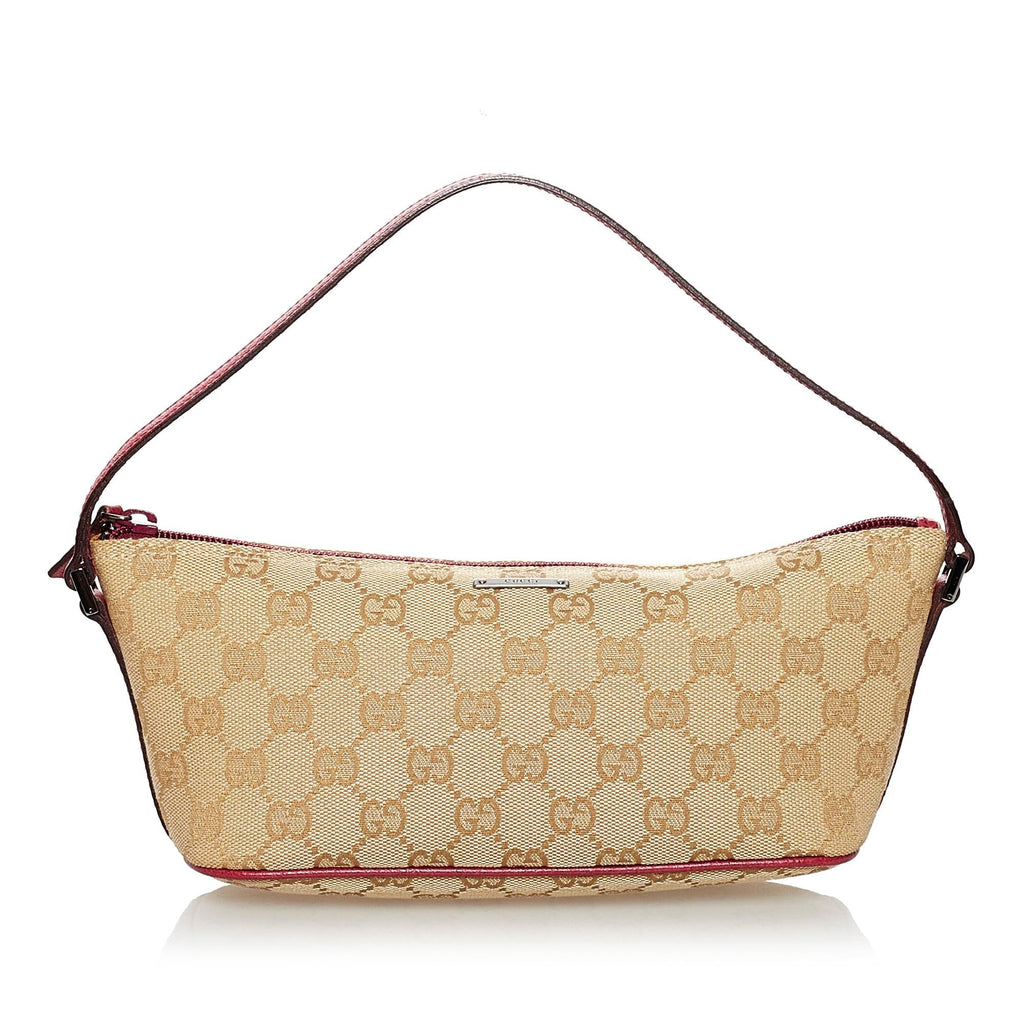 Gucci GG Canvas Boat Baguette (SHG-30849)