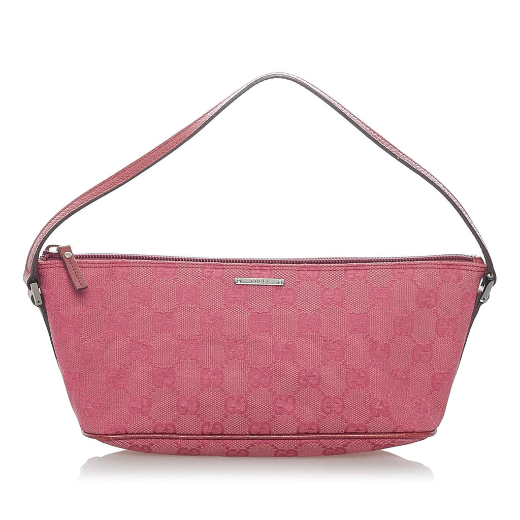 Gucci GG Canvas Boat Baguette (SHG-31572)