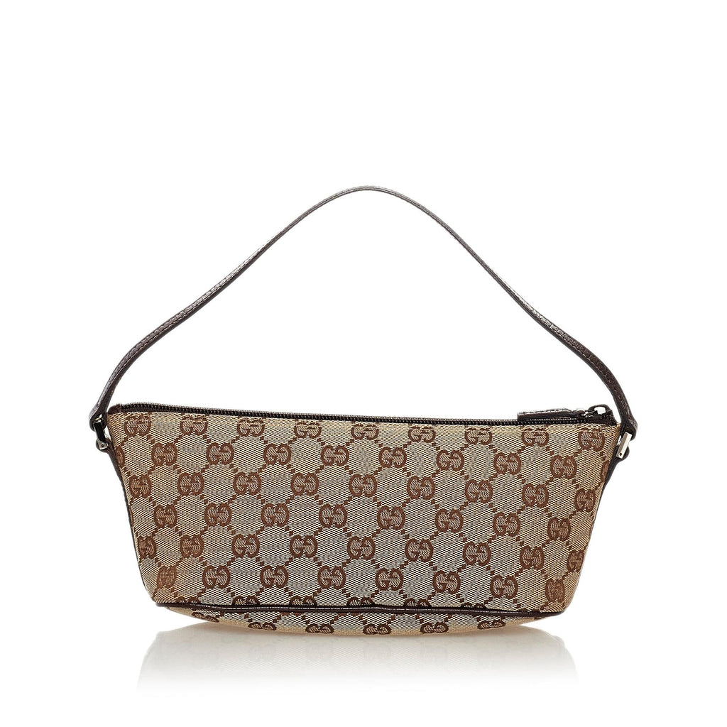 Gucci GG Canvas Boat Baguette (SHG-32757)