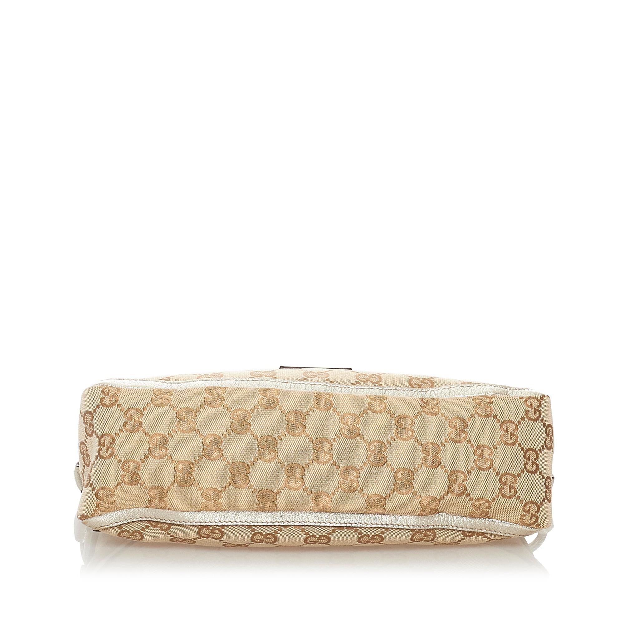 Gucci GG Canvas D-Ring Abbey Baguette (SHG-32278)