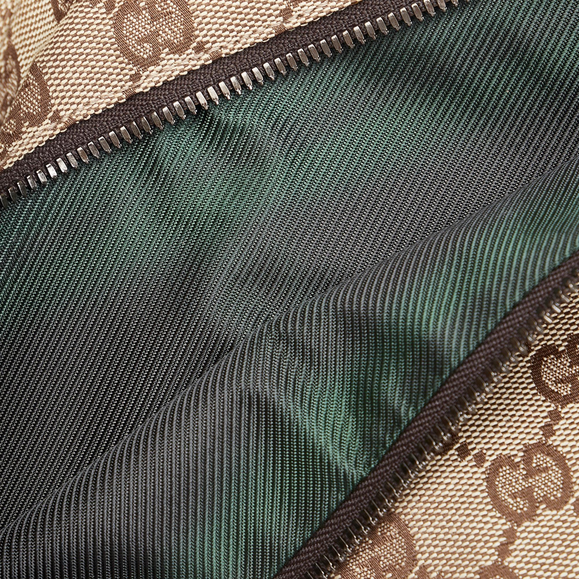 Gucci GG Canvas Double Pocket Belt Bag (SHG-MsV5eS)