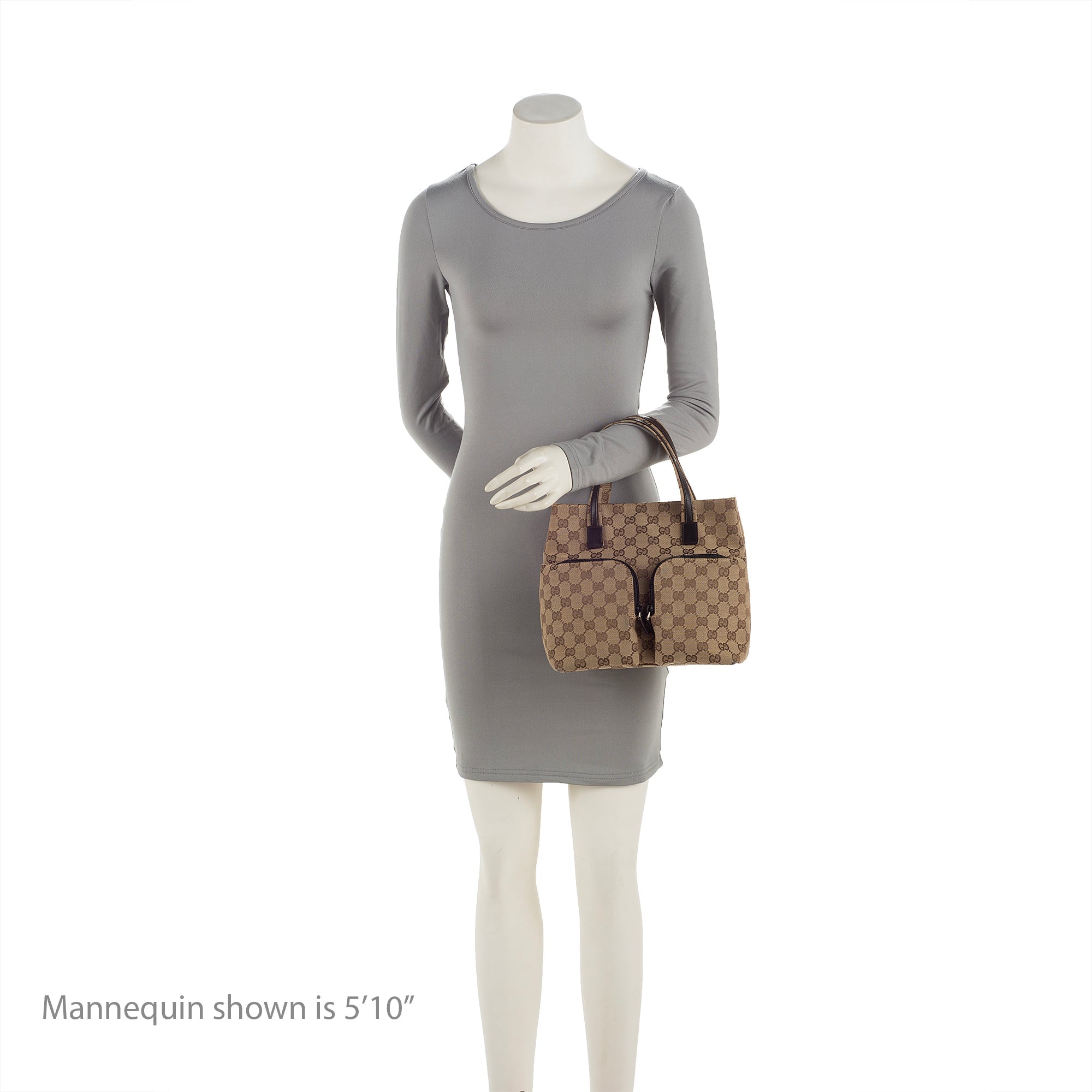 Gucci GG Canvas Double Pocket Tote (SHF-23270)