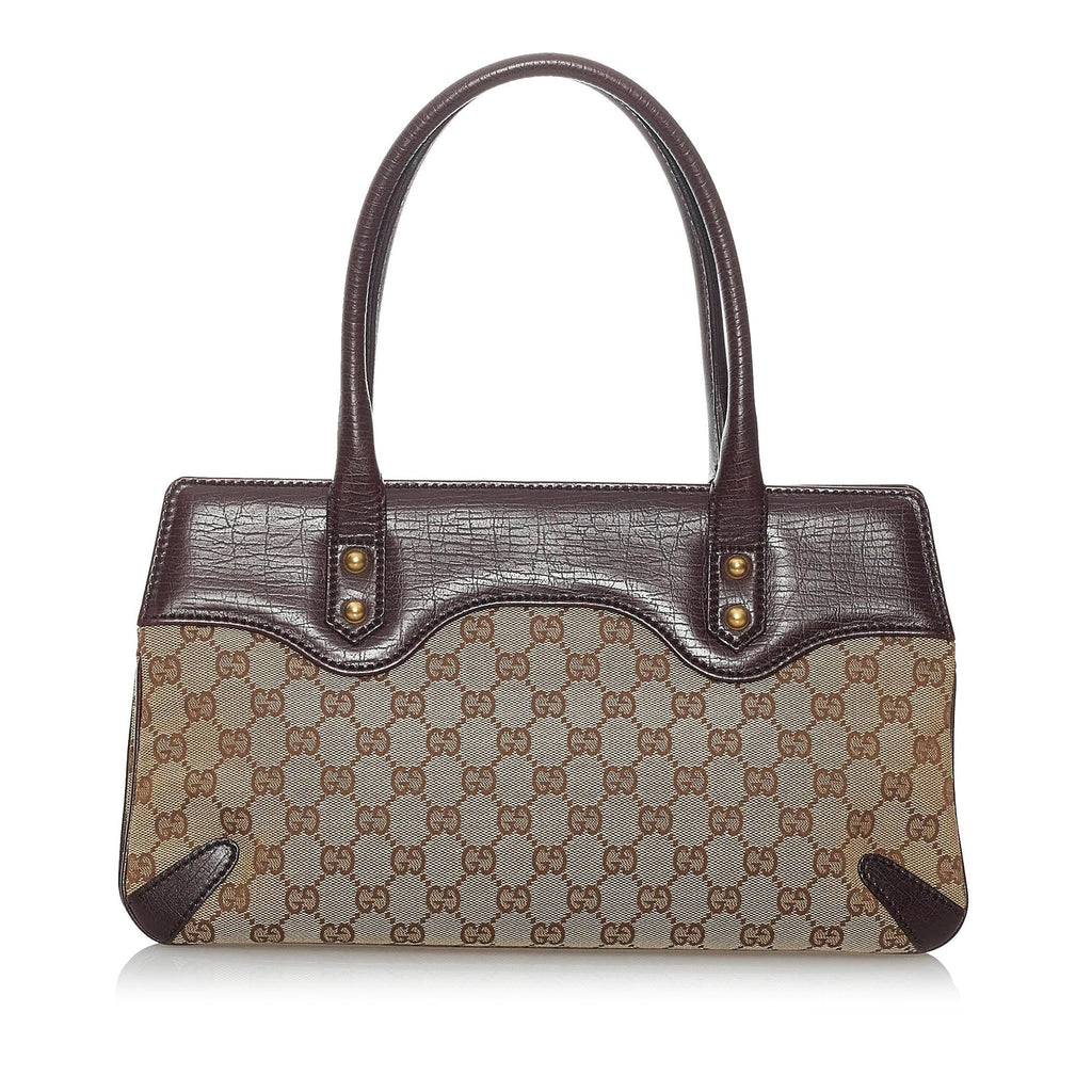 Gucci GG Canvas Horsebit Handbag (SHG-29601)