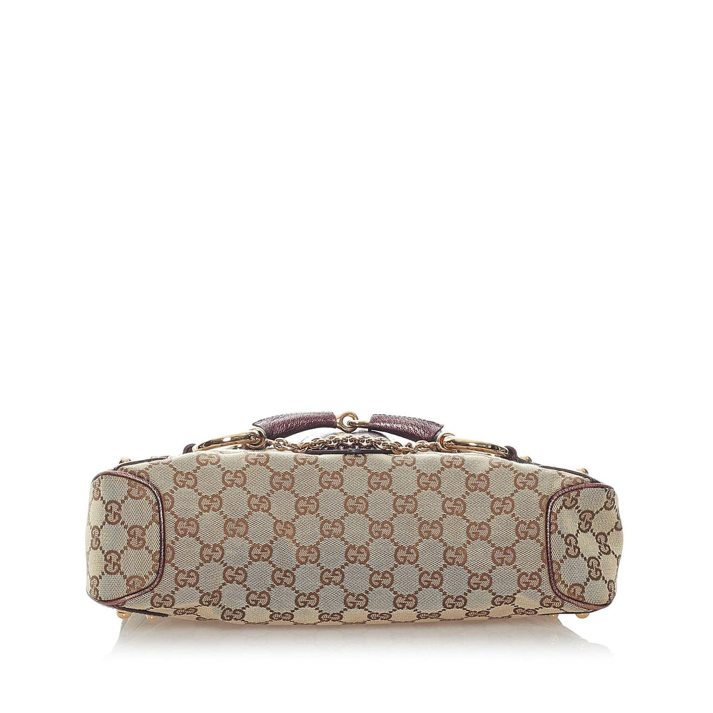 Gucci GG Canvas Horsebit Handbag (SHG-32962)