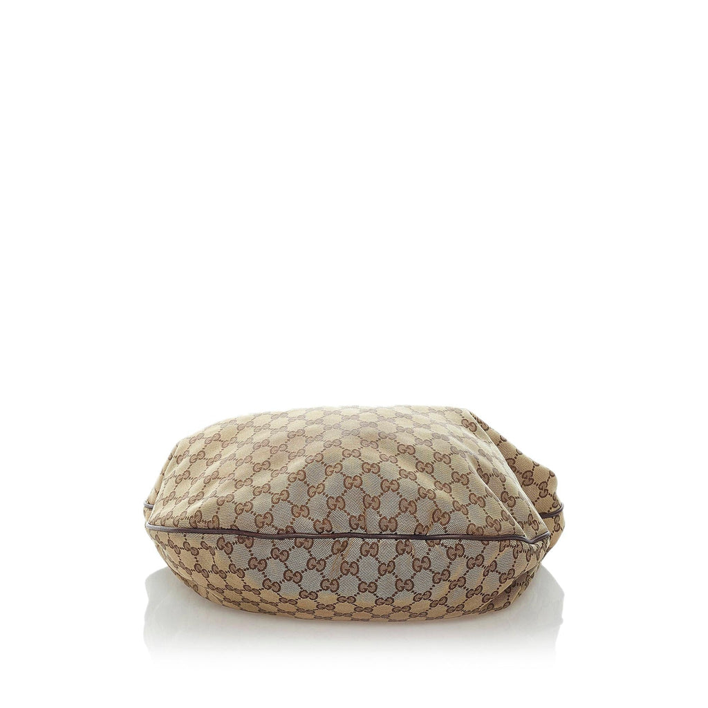 Gucci GG Canvas Horsebit Hobo Bag (SHG-33455)