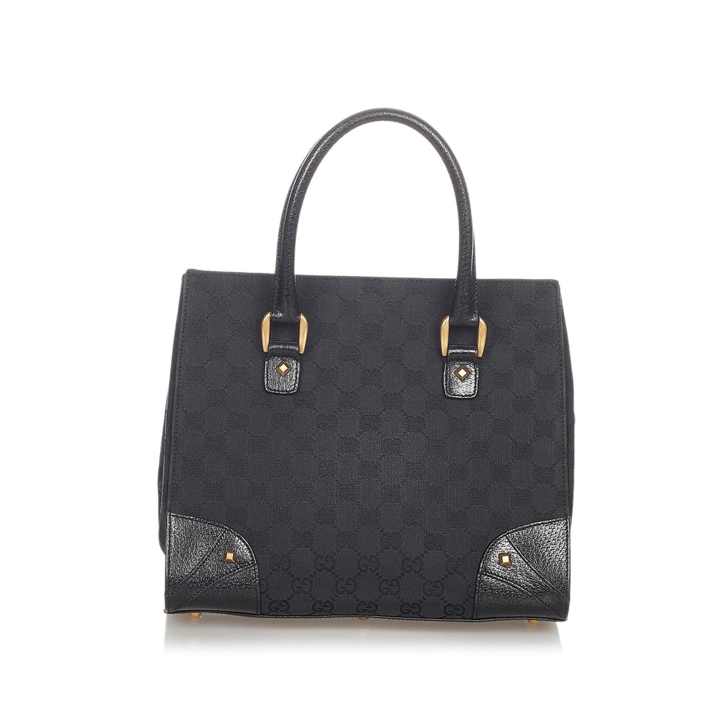 Gucci GG Canvas Nailhead Handbag (SHG-23804)