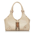 Gucci GG Canvas Nailhead Jackie Shoulder Bag (SHG-28382)