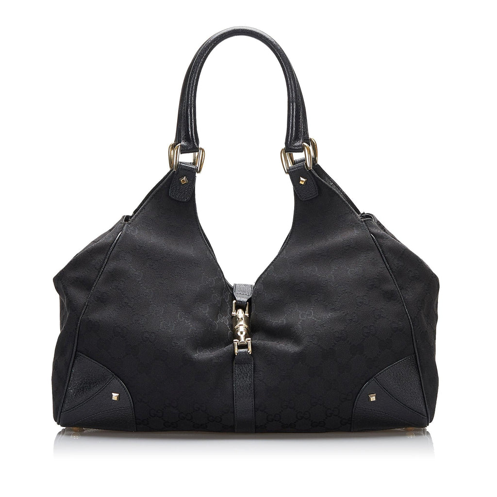 Gucci GG Canvas Nailhead Jackie (SHG-d5UoED)