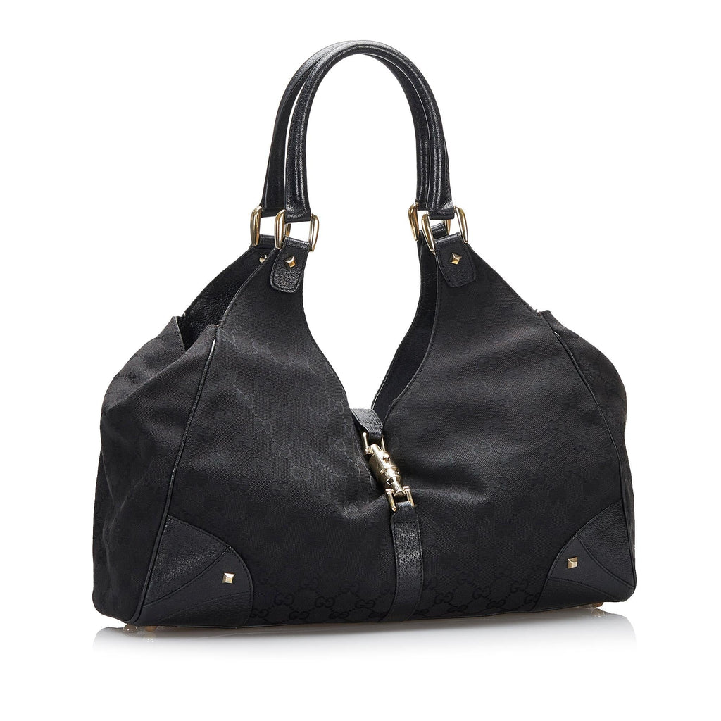 Gucci GG Canvas Nailhead Jackie (SHG-d5UoED)