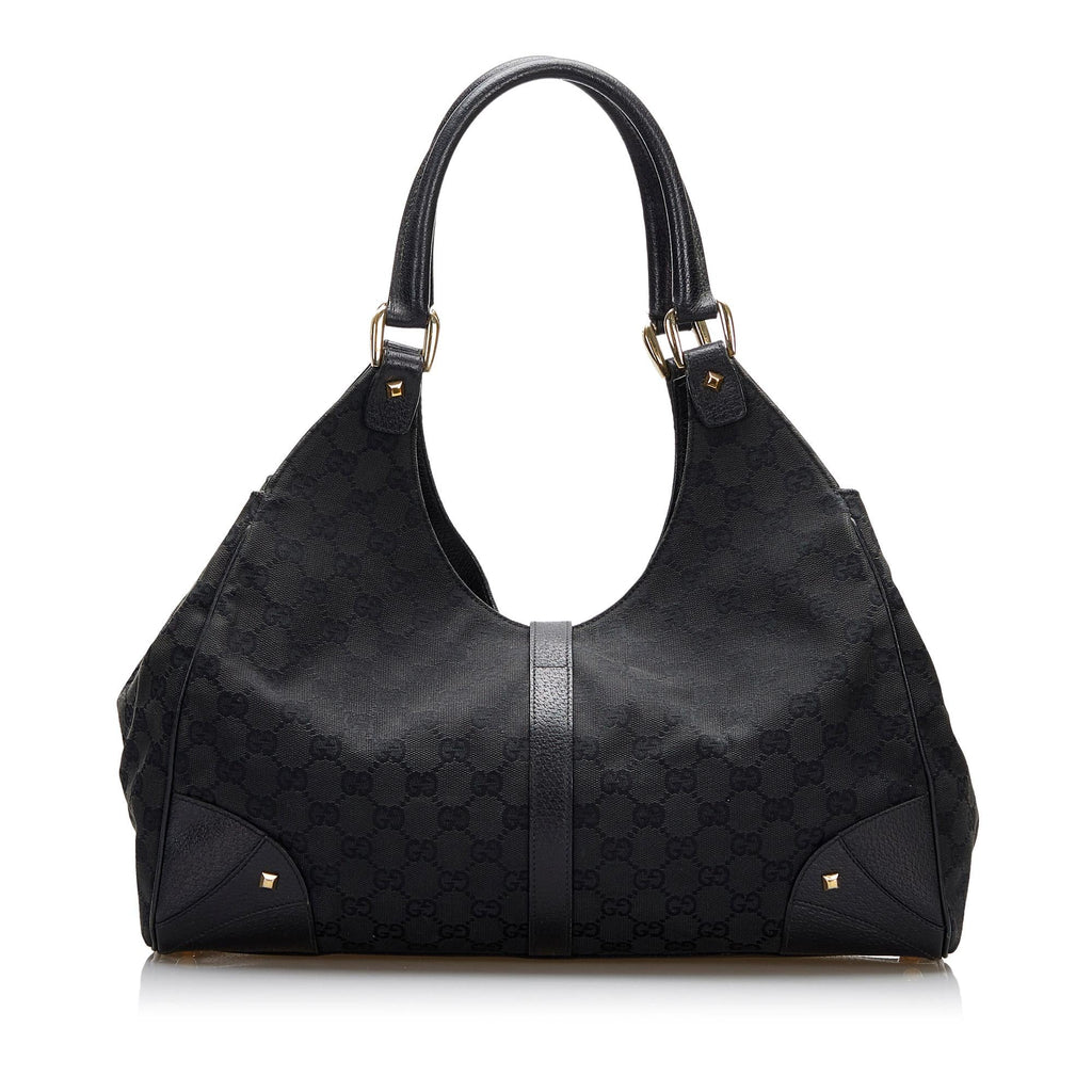 Gucci GG Canvas Nailhead Jackie (SHG-YZOZQj)