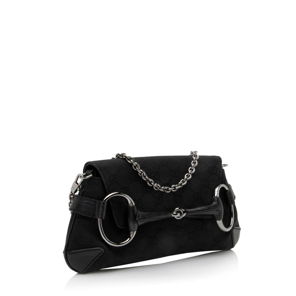 Gucci GG Canvas Tom Ford Horsebit Clutch (SHF-23391)