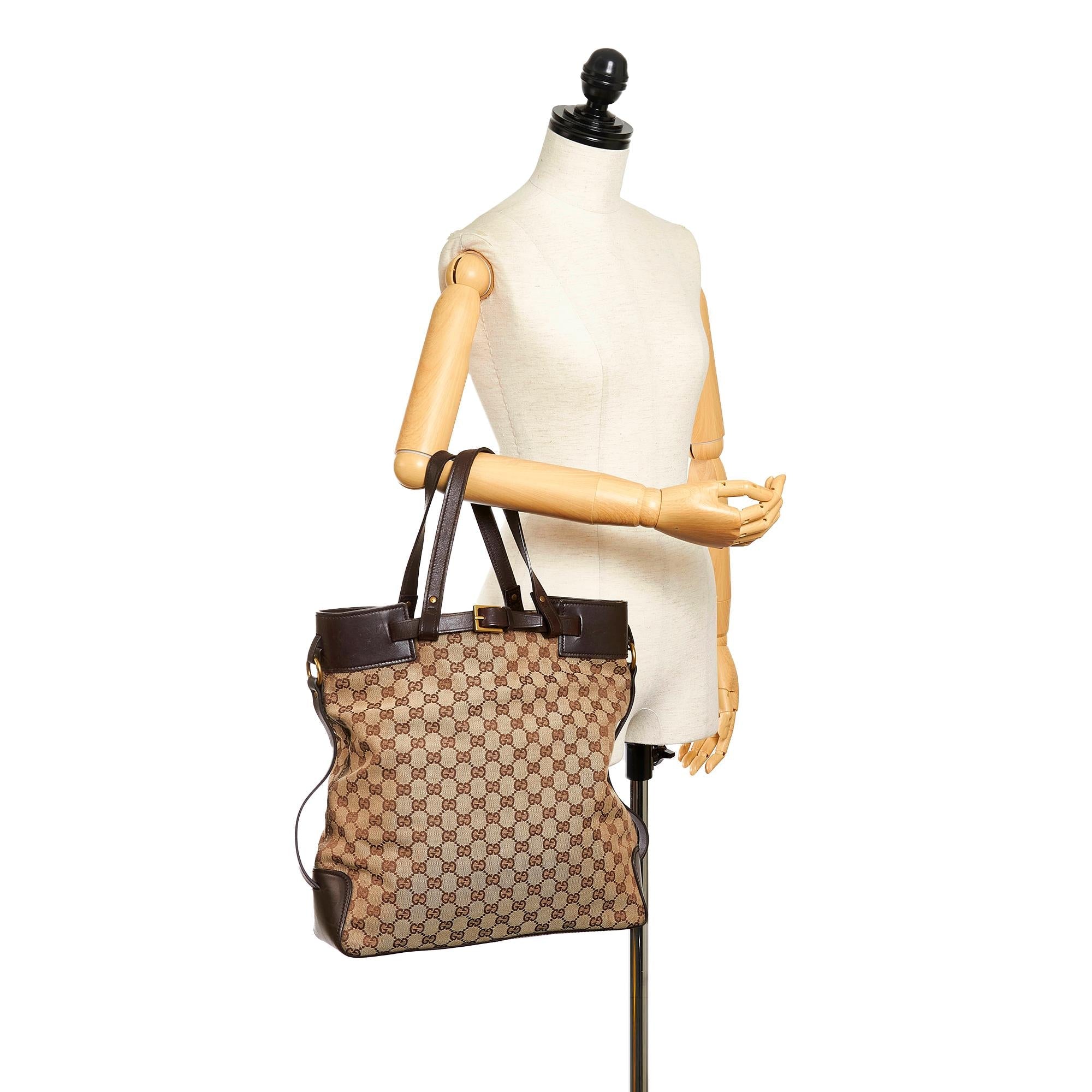 Gucci GG Canvas Tote Bag (SHG-32688)