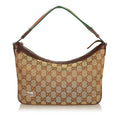 Gucci GG Canvas Web Baguette (SHG-25136)