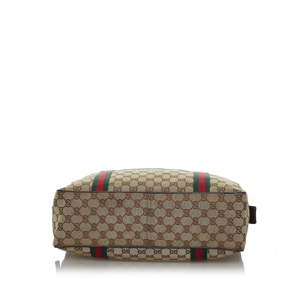 Gucci GG Canvas Web Business Bag (SHG-33948)