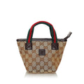 Gucci GG Canvas Web Handbag (SHG-34116)