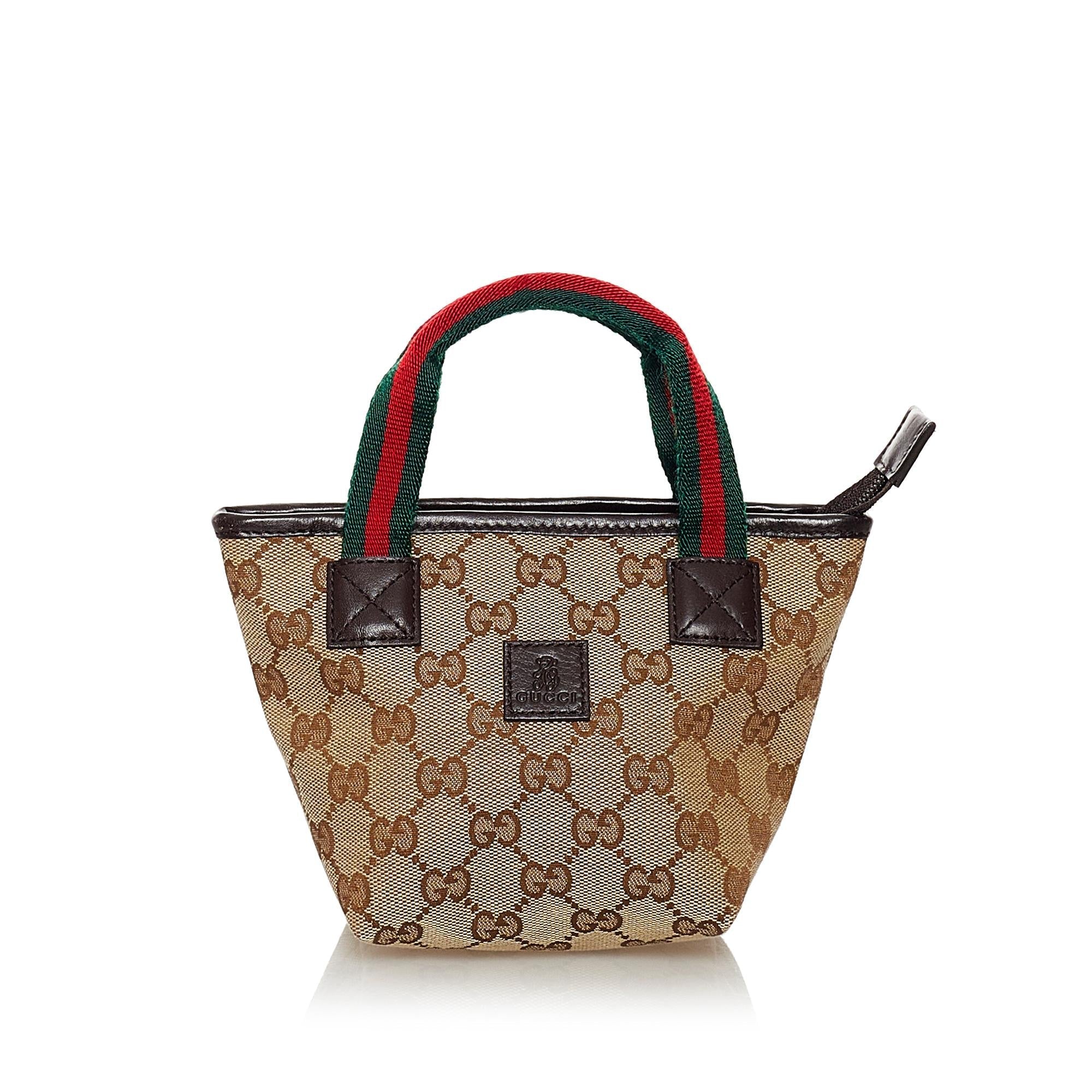 Gucci GG Canvas Web Handbag (SHG-34116)