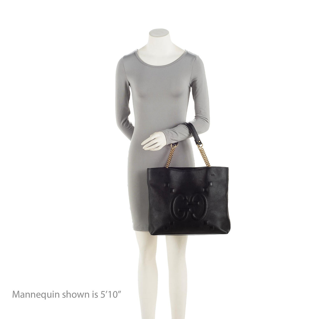 Gucci GG Embossed Calfskin Apollo Large Tote (SHF-23637)