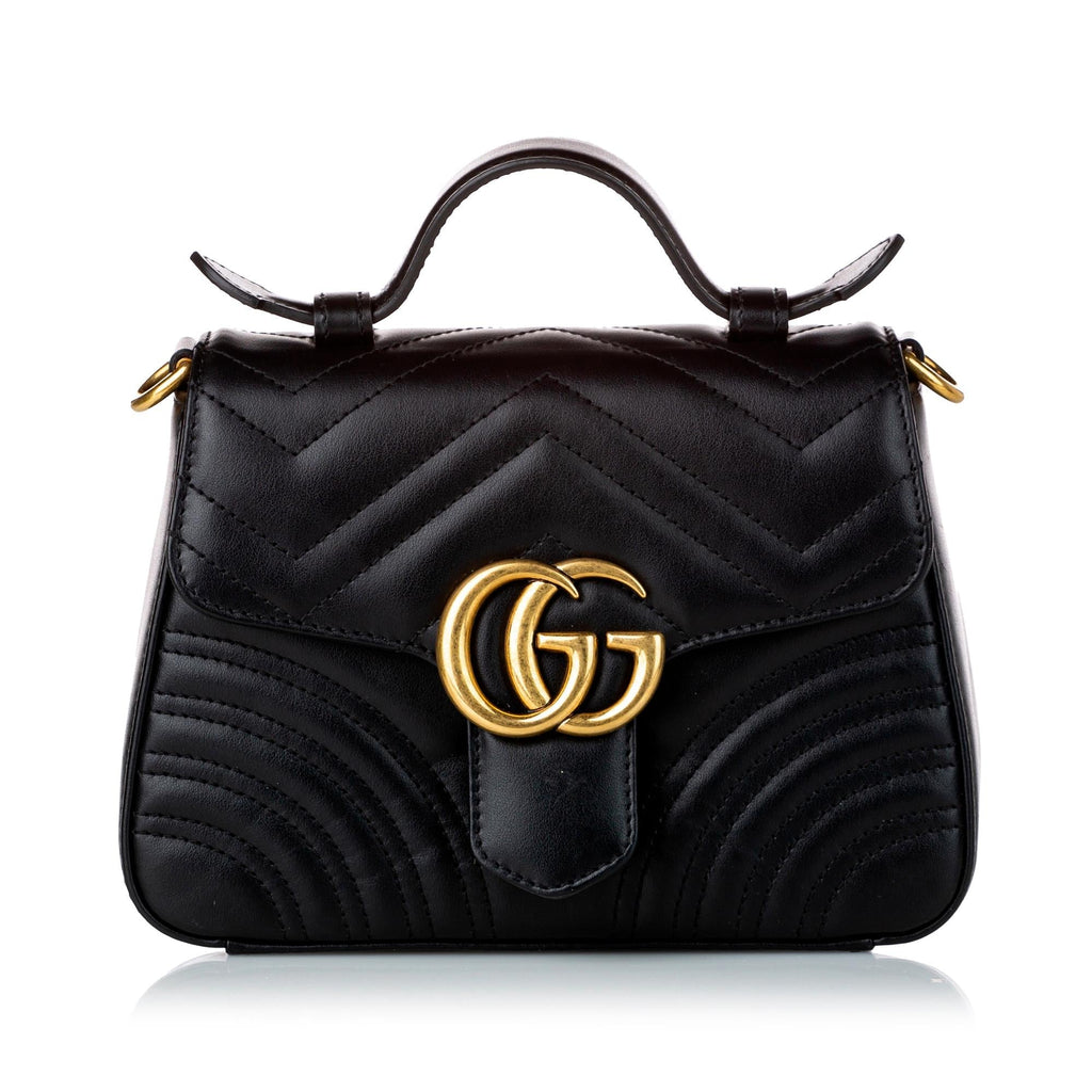 Gucci GG Marmont Leather Satchel (SHG-30460)
