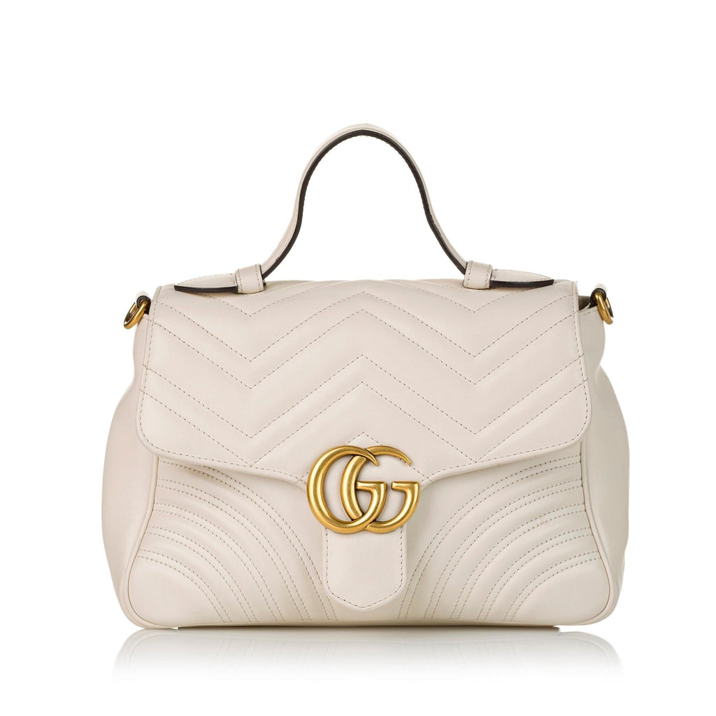 Gucci GG Marmont Leather Satchel (SHG-32596)