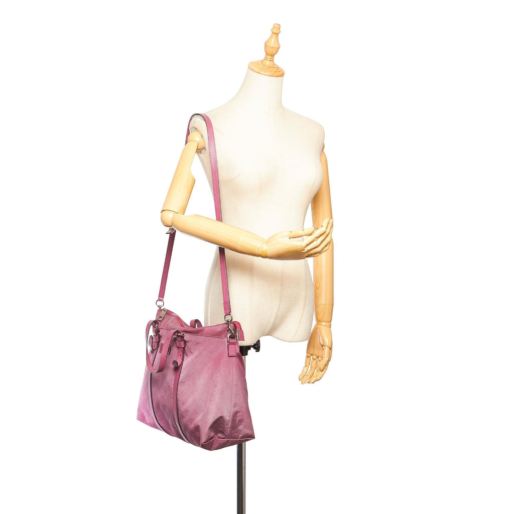 Gucci GG Nylon Satchel (SHG-32511)