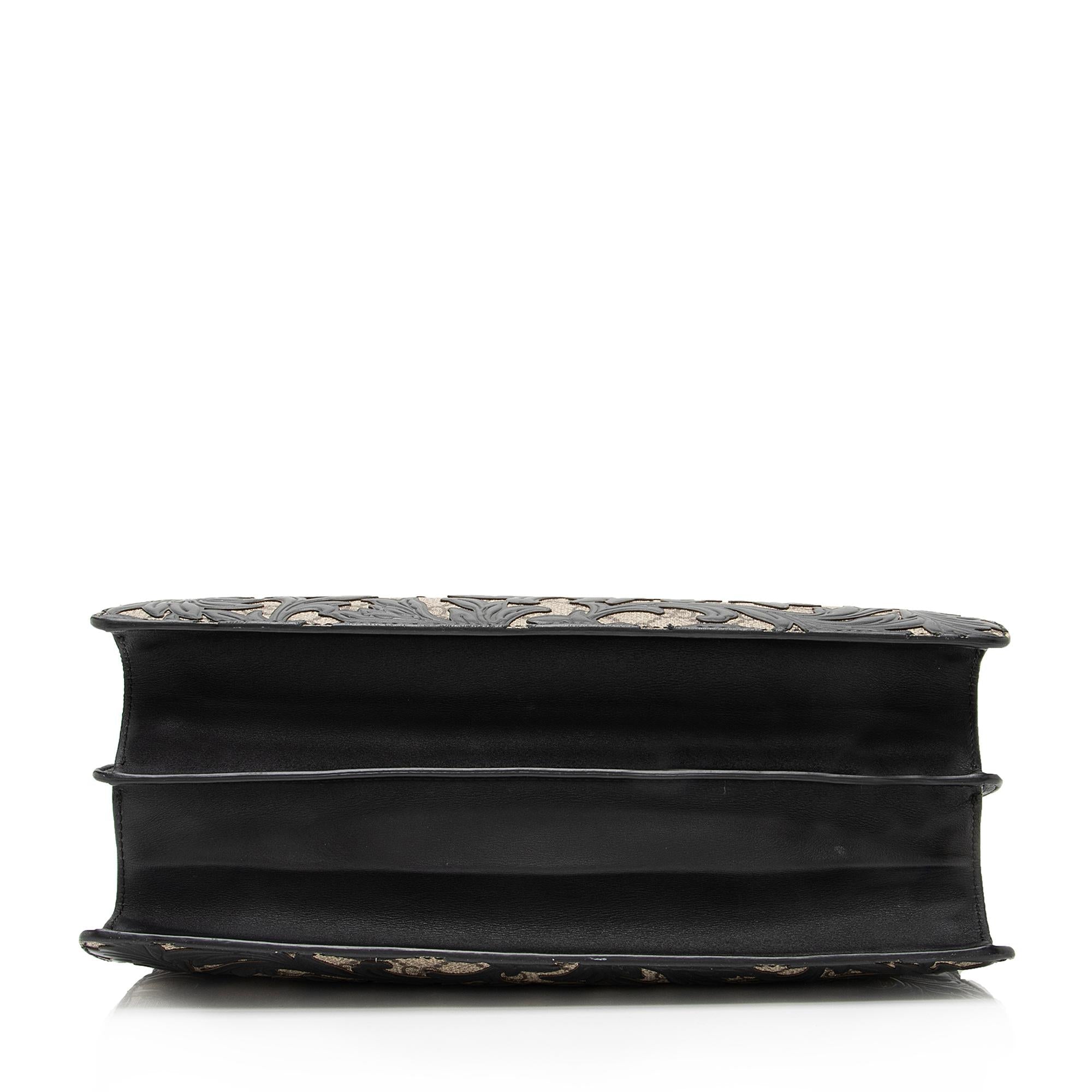 Gucci GG Supreme Arabesque Top Handle Convertible Small Tote (SHF-23364)