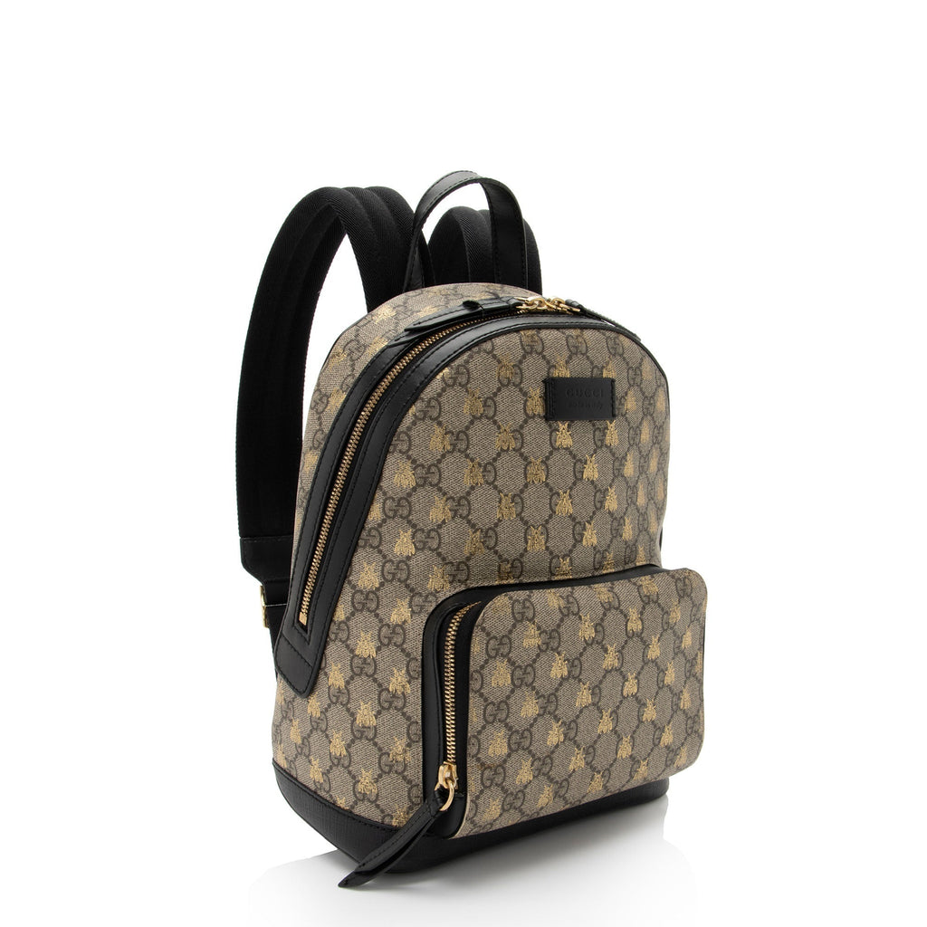 Gucci GG Supreme Bees Small Backpack - FINAL SALE