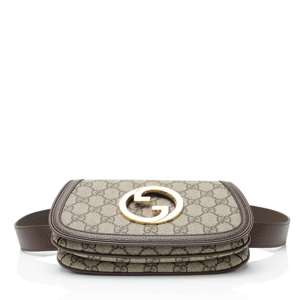 Gucci GG Supreme Blondie Flap Belt Bag - Size 40 / 100