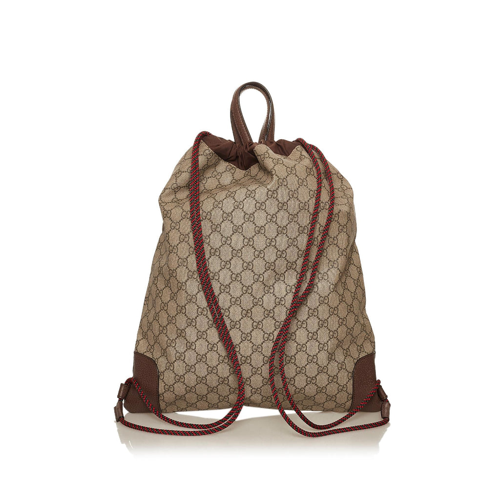 Gucci GG Supreme Courrier Drawstring Backpack (SHG-29536)