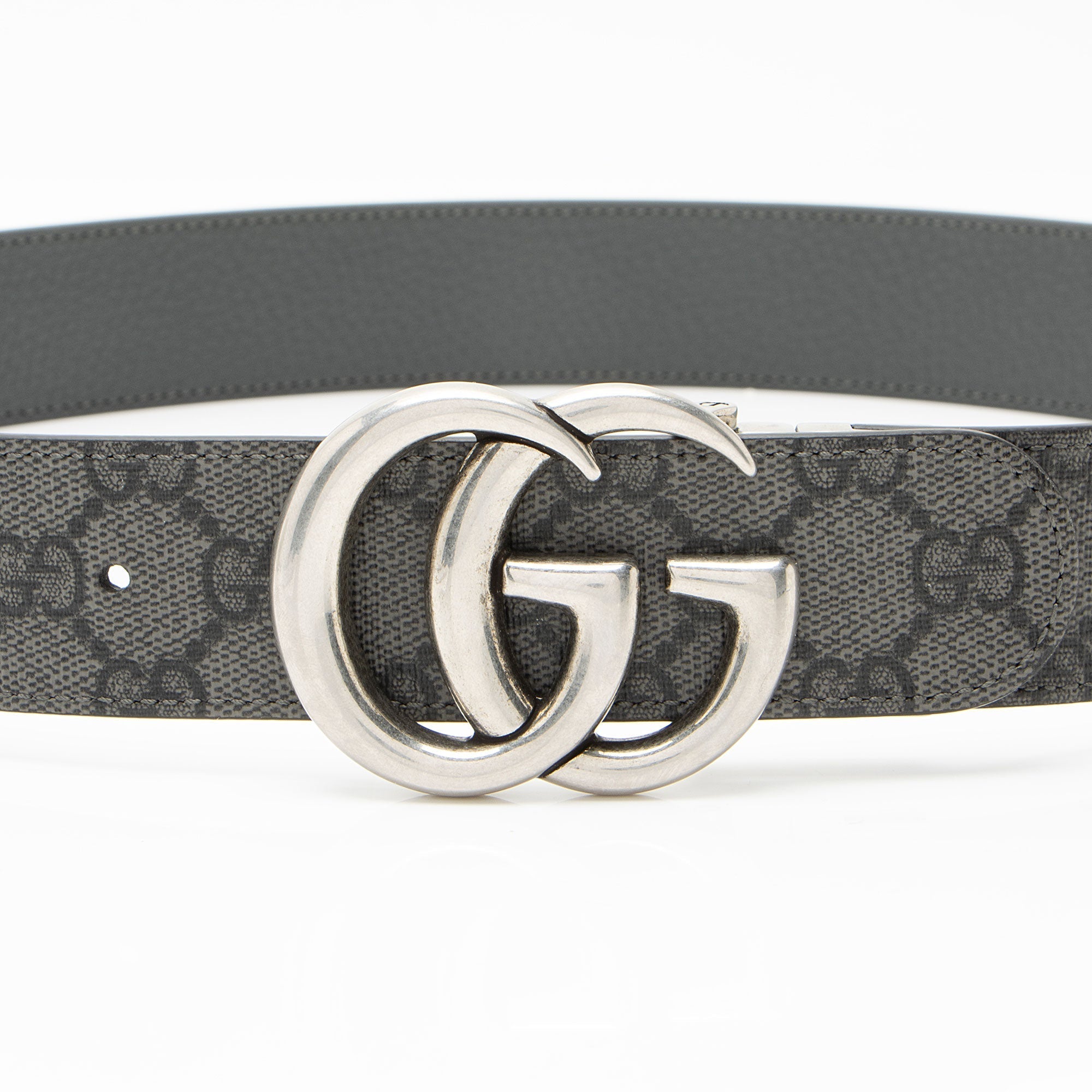 Gucci GG Supreme GG Marmont Reversible Belt - Size 34 / 85