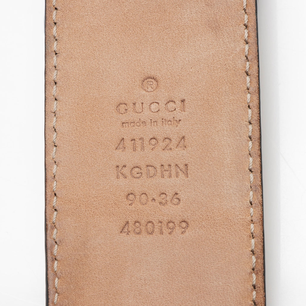 Gucci GG Supreme Interlocking G Belt - Size 36 / 90 - FINAL SALE (SHF-mxRUhE)