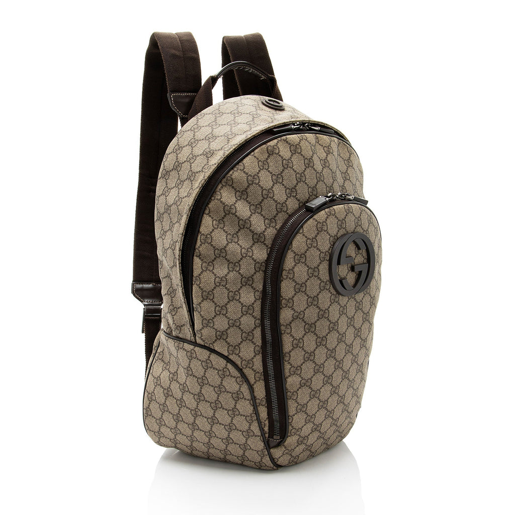 Gucci GG Supreme Interlocking G Medium Backpack