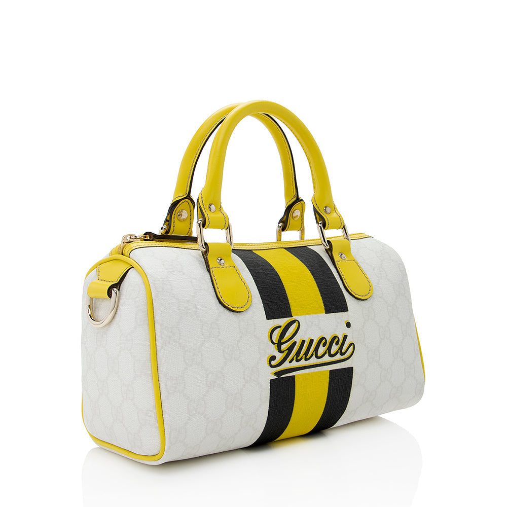 Gucci GG Supreme Joy Vintage Web Small Boston Satchel (SHF-18336)