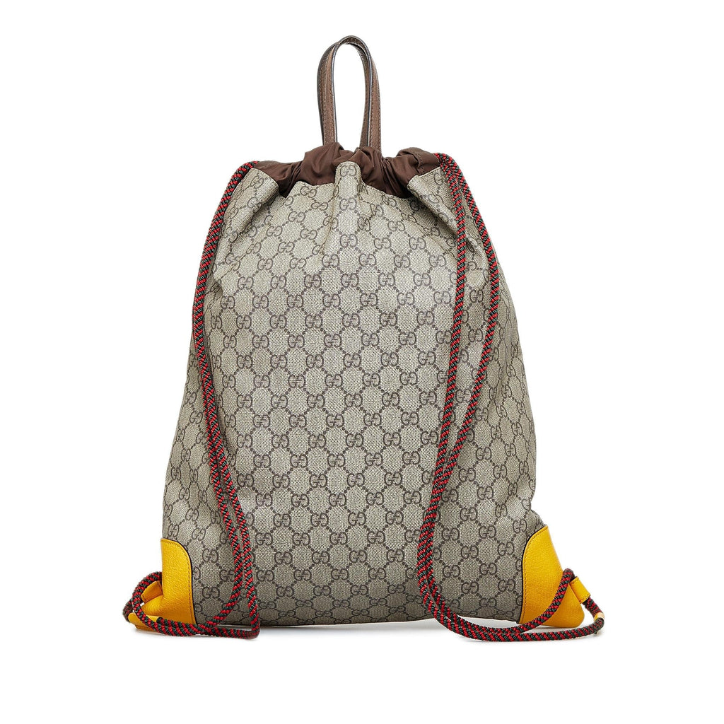 Gucci GG Supreme Neo Vintage Drawstring Backpack (SHG-8JRoJu)