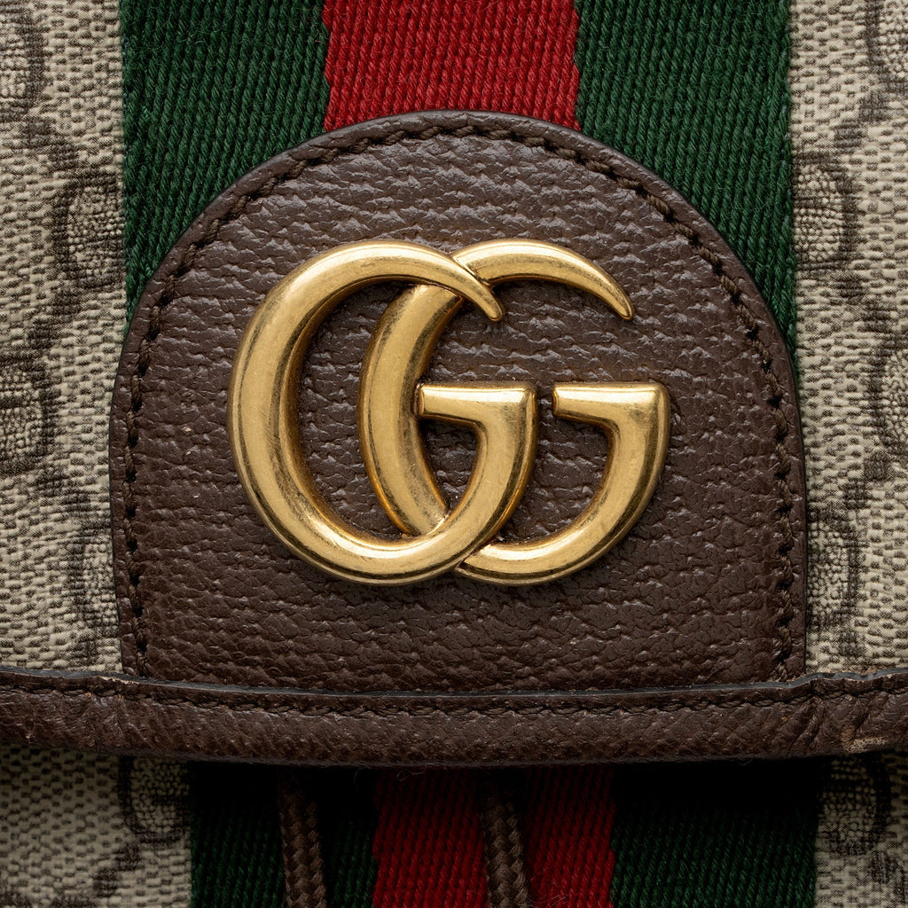 Gucci GG Supreme Ophidia Medium Flap Backpack (SHF-zJBVt3)