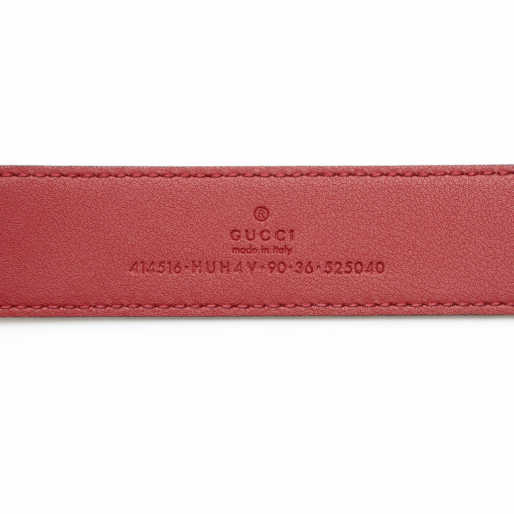 Gucci GG Supreme GG Marmont Wide Belt - Size 36 / 90