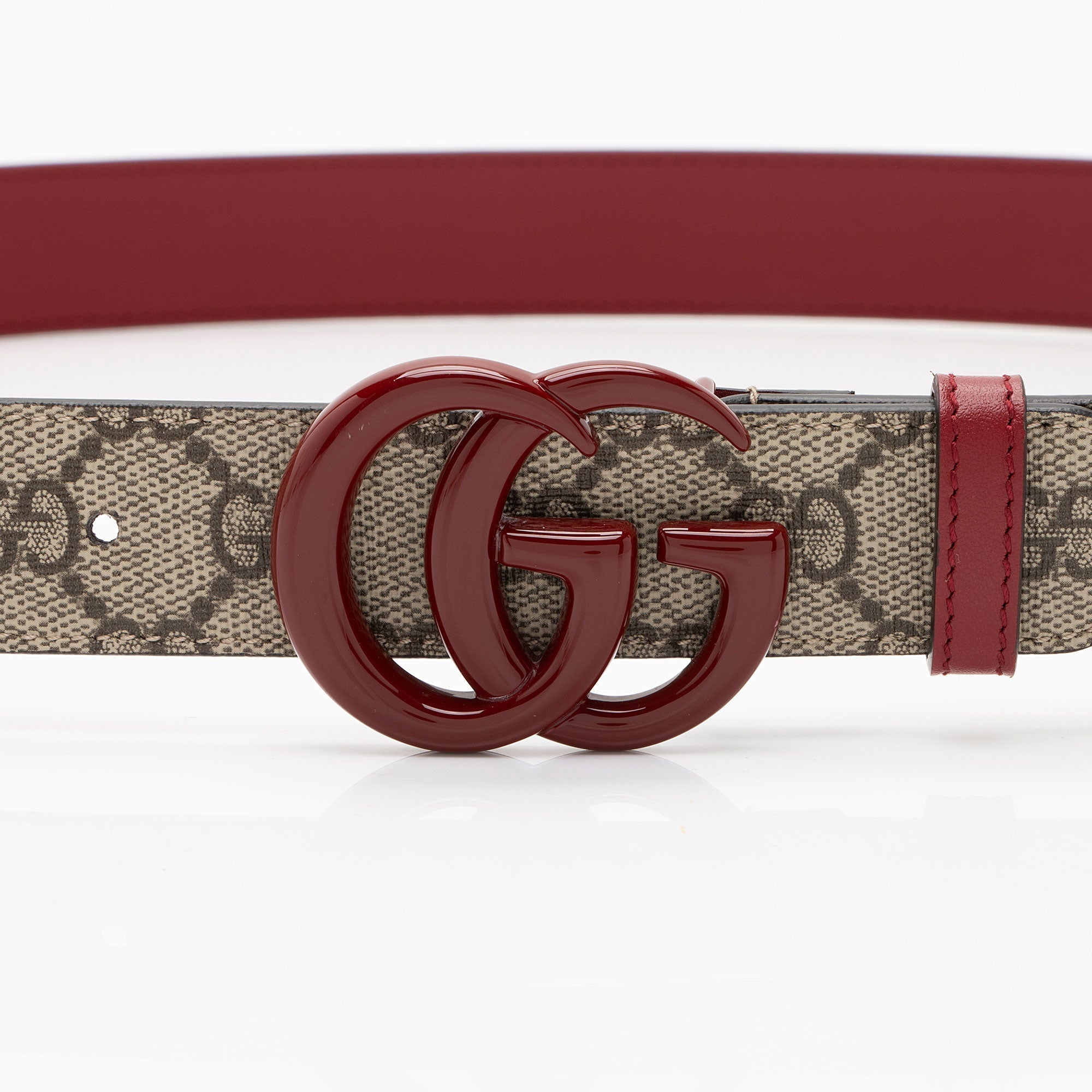 Gucci GG Supreme GG Marmont Slim Belt - Size 44 / 110 (SHF-CvMVZf)