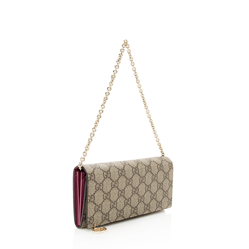 Gucci GG Supreme Wallet on Chain Bag (SHF-19851)