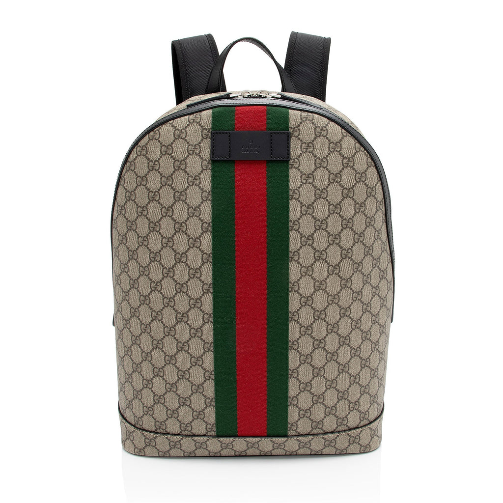 Gucci GG Supreme Web Backpack (SHF-tXMzwM)