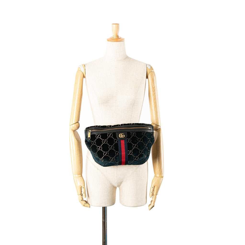 Gucci GG Velvet Ophidia Belt Bag