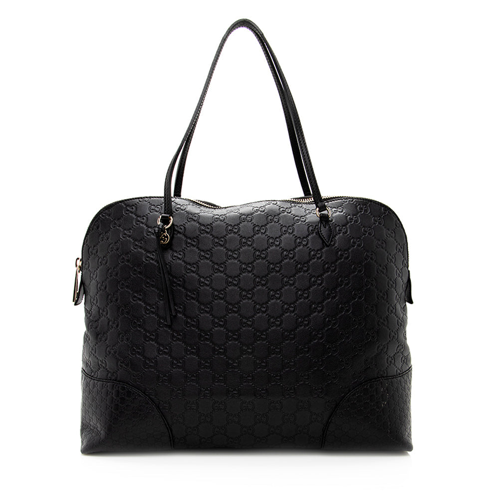 Gucci Guccissima Leather Bree Medium Tote (SHF-19264)
