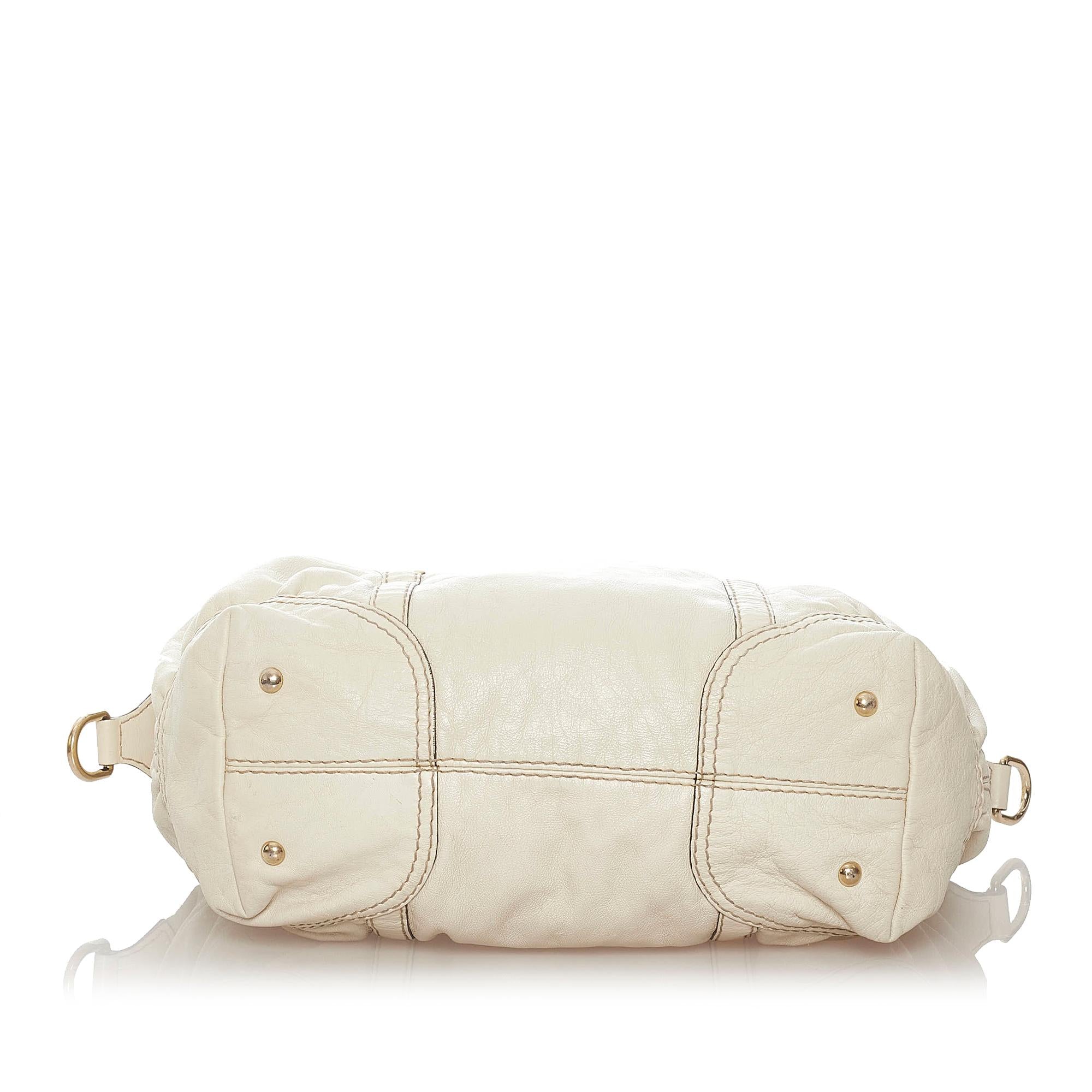 Gucci Horsebit Nail Leather Boston Bag (SHG-28008)