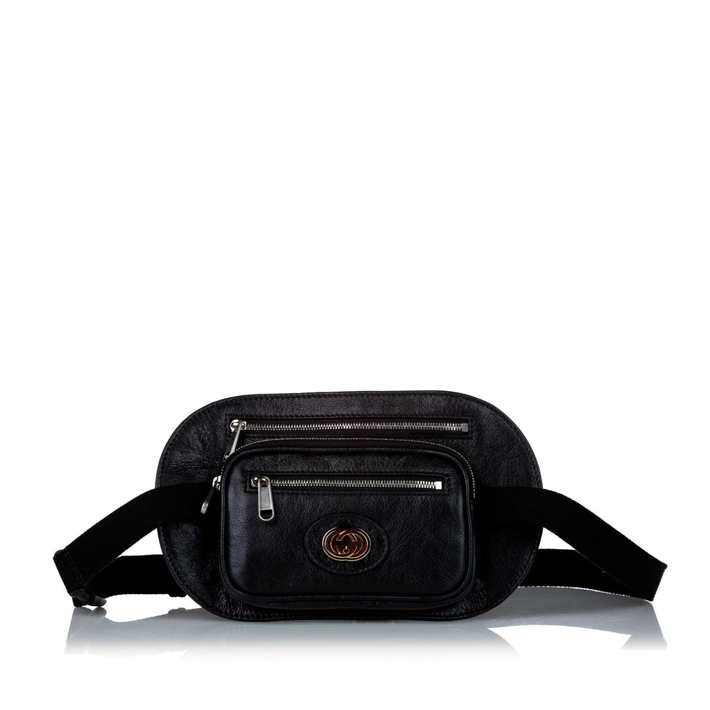 Gucci Interlocking G Morpheus Leather Belt Bag (SHG-28987)