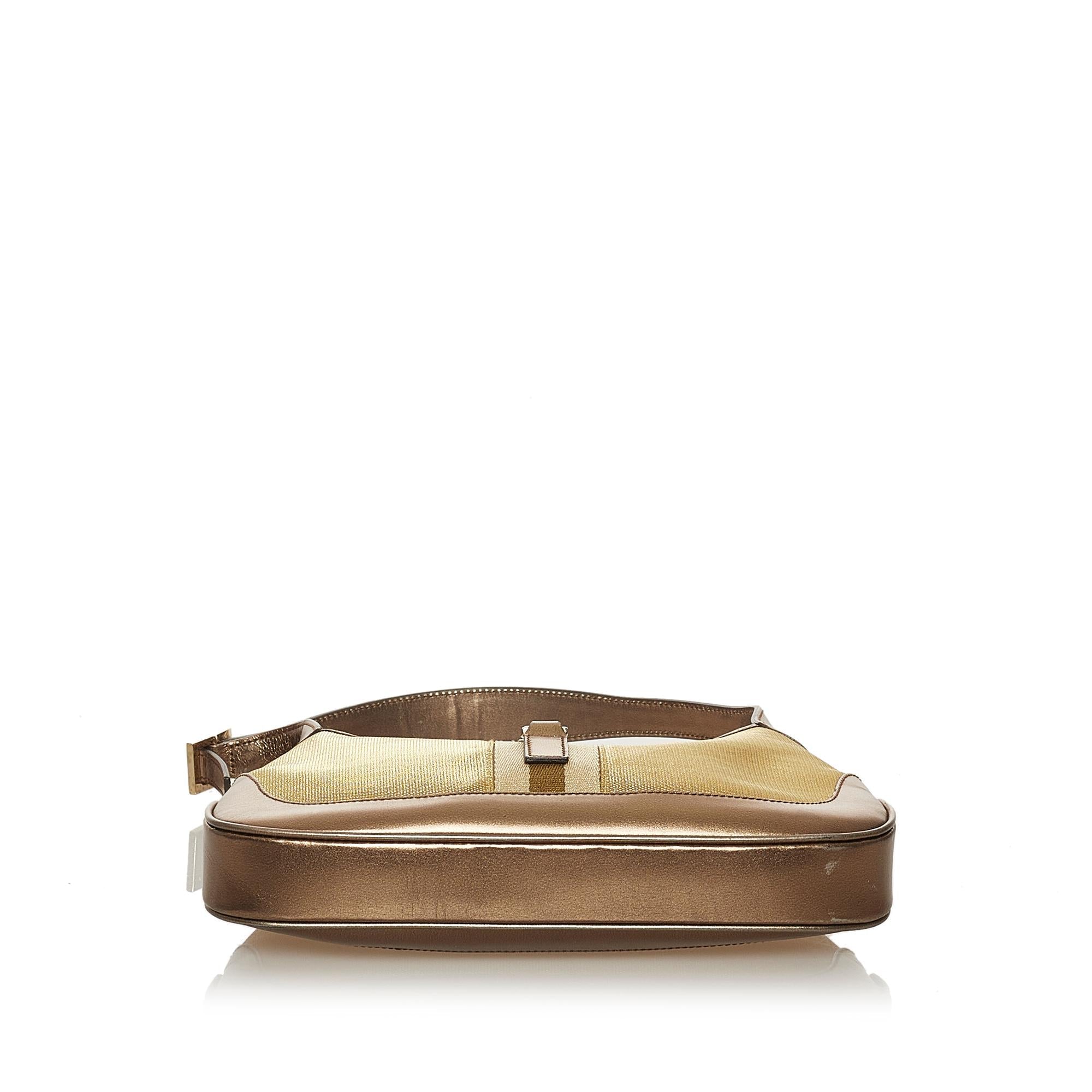 Gucci Jackie Canvas Shoulder Bag (SHG-28385)