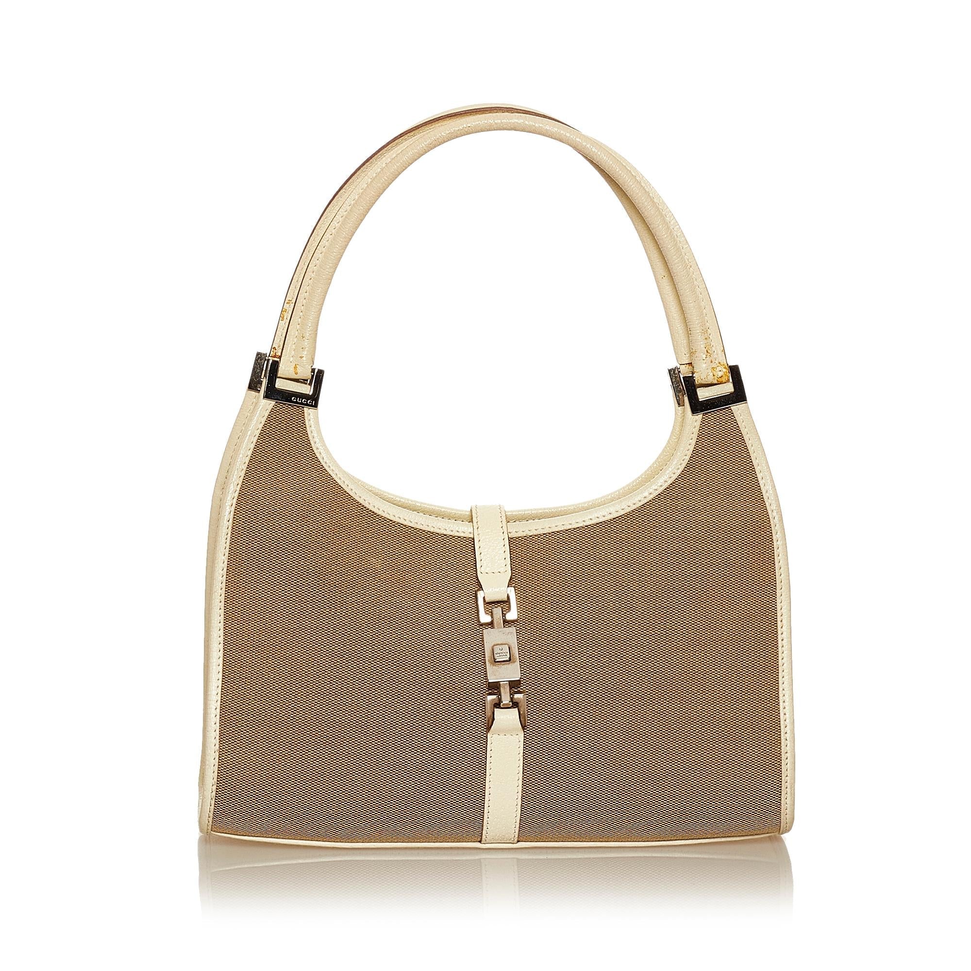 Gucci Jackie Canvas Shoulder Bag (SHG-29377)