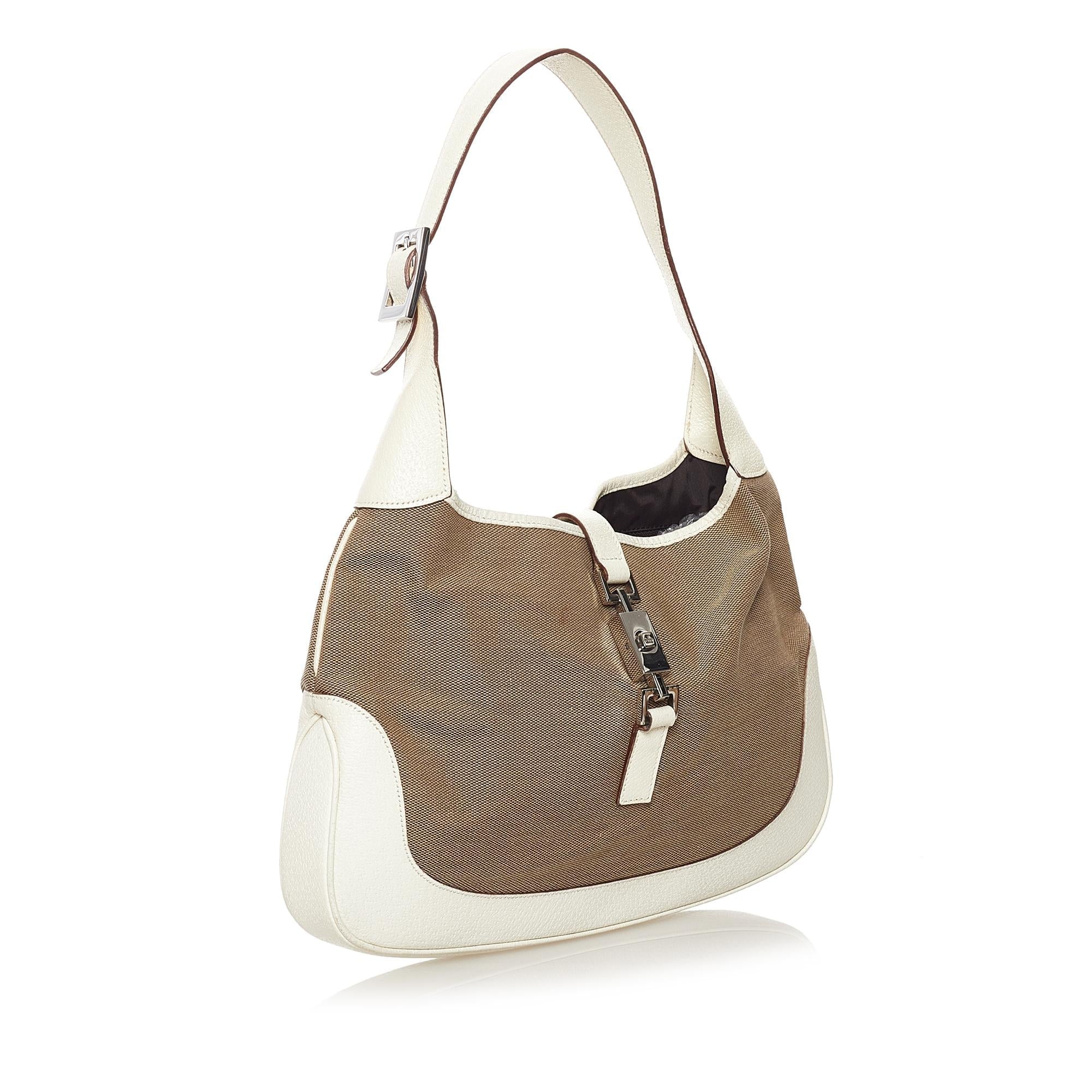 Gucci Jackie Canvas Shoulder Bag (SHG-32861)